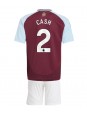 Billige Aston Villa Matty Cash #2 Hjemmedraktsett Barn 2024-25 Kortermet (+ Korte bukser)